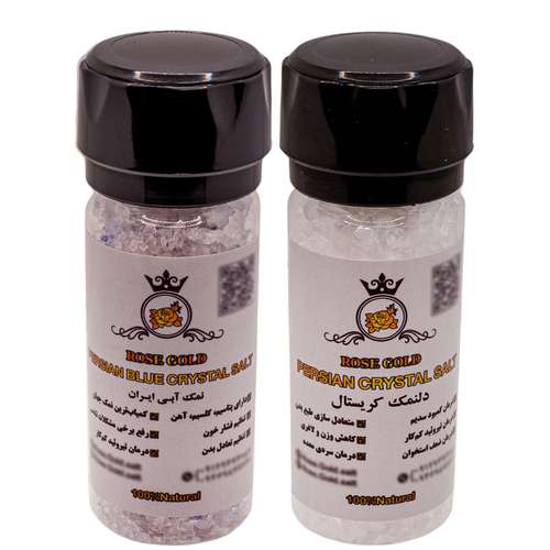  نمک آبی و دل نمک رزگلد - 160 گرم بسته 2 عددی