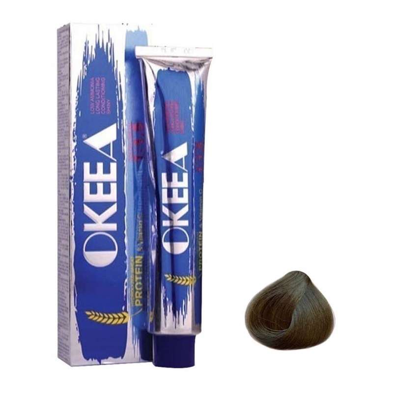 رنگ مو اکیا سری زیتونی شماره 6.3 حجم 200 میلی لیتر رنگ بلوند زیتونی تیره