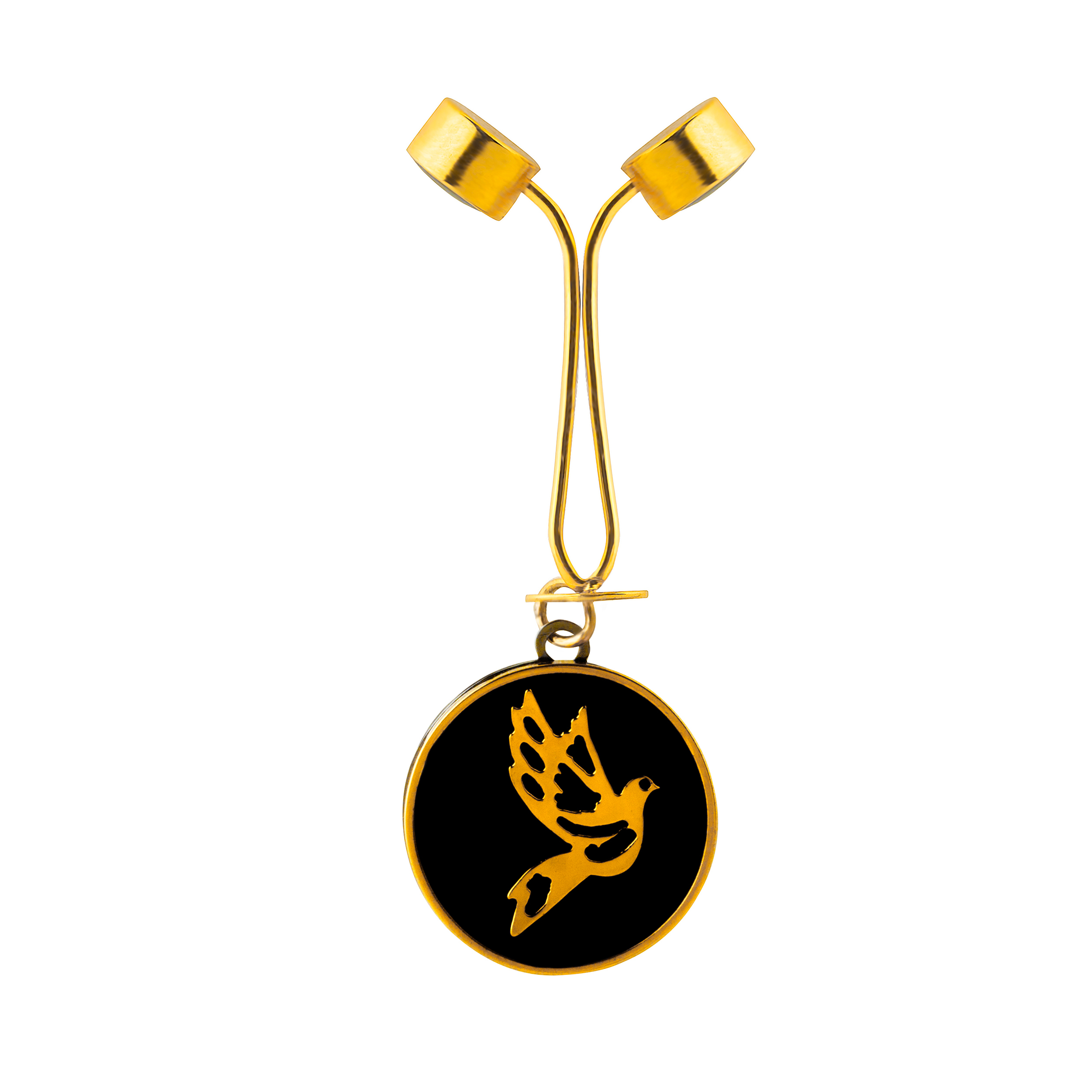 گیره روسری عالیانی طرح کبوتر کد 201