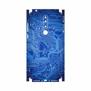 MAHOOT Blue Printed Circuit Board-FullSkin Cover Sticker for Nokia 3.1 Plus
