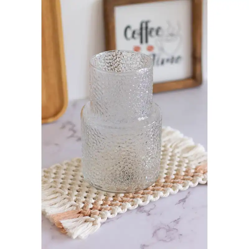 گلدان شیشه ای مدل قطره ای کد 03