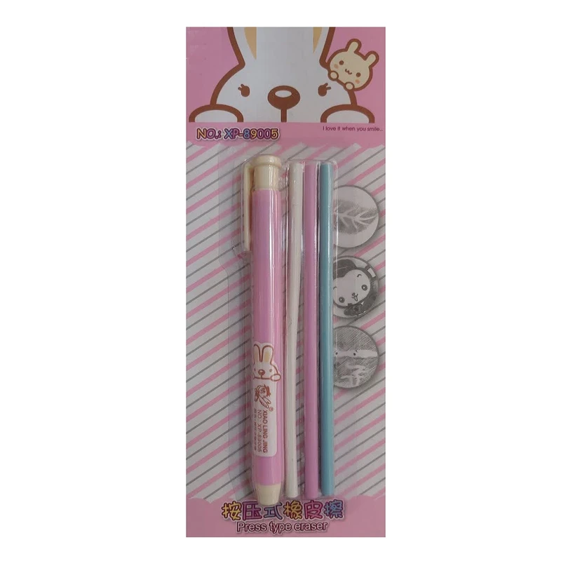 پاک کن اتودی مدل باریک به همراه یدک پاک کن بسته 4 عددی