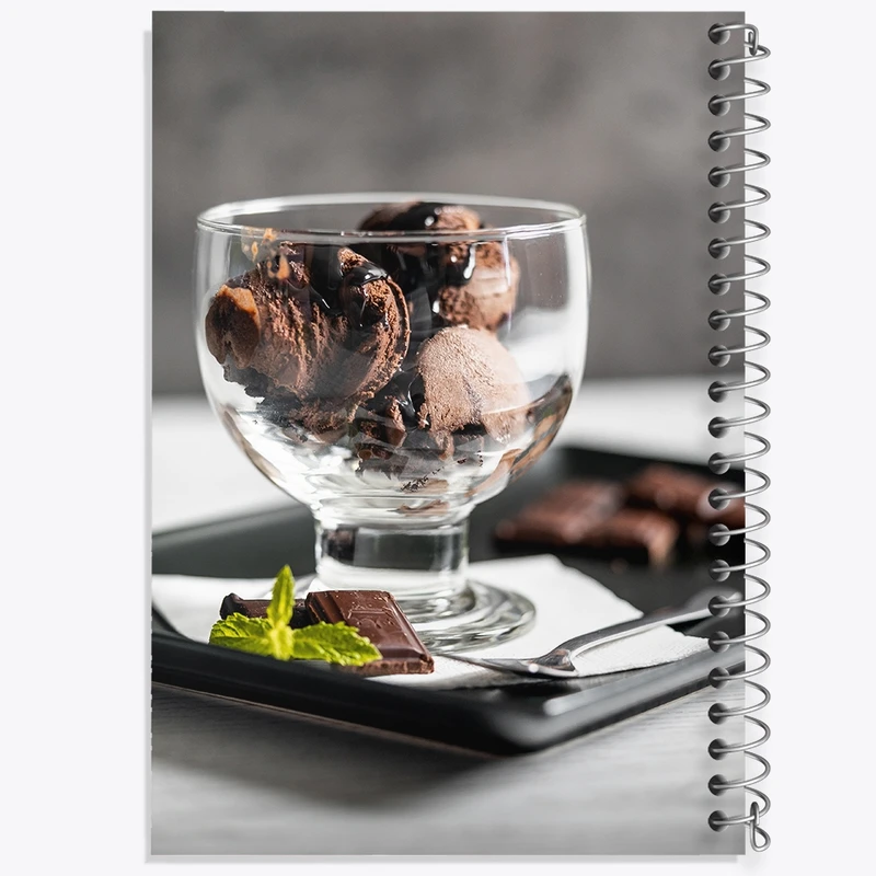 دفتر شطرنجی 50 برگ خندالو مدل بستنی کد F54