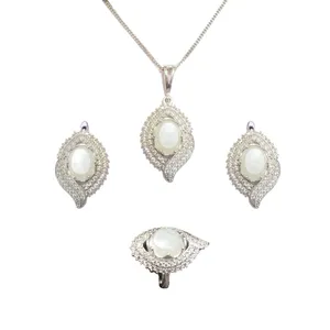 نیم ست نقره زنانه مدل سنگ داخل ضریح امام حسین ع