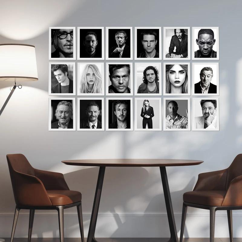 تابلو طرح کافه مدل P133 مجموعه 18 عددی