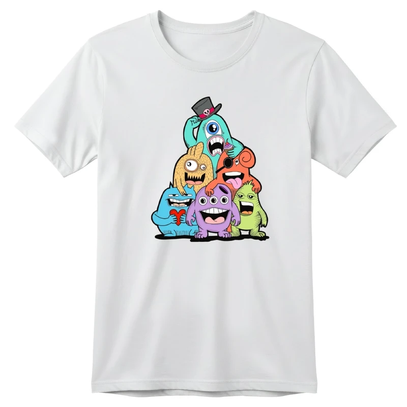 تی‌شرت آستین کوتاه بچگانه مدل هیولاها کد v3 