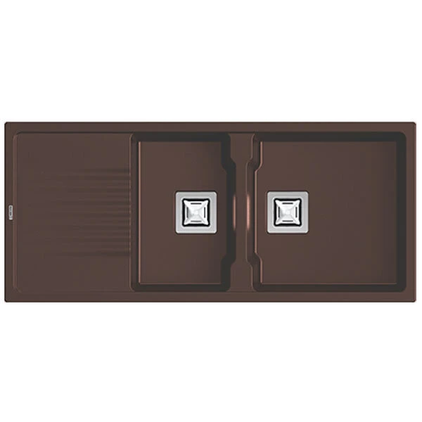 سینک ظرفشویی گرانیت توکار دو لگنه مکوان مدل گرند