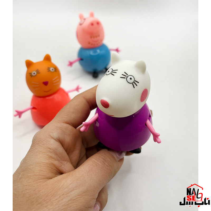 فیگور ناب سل مدل Peppa Pig کد FI11110 مجموعه 3 عددی