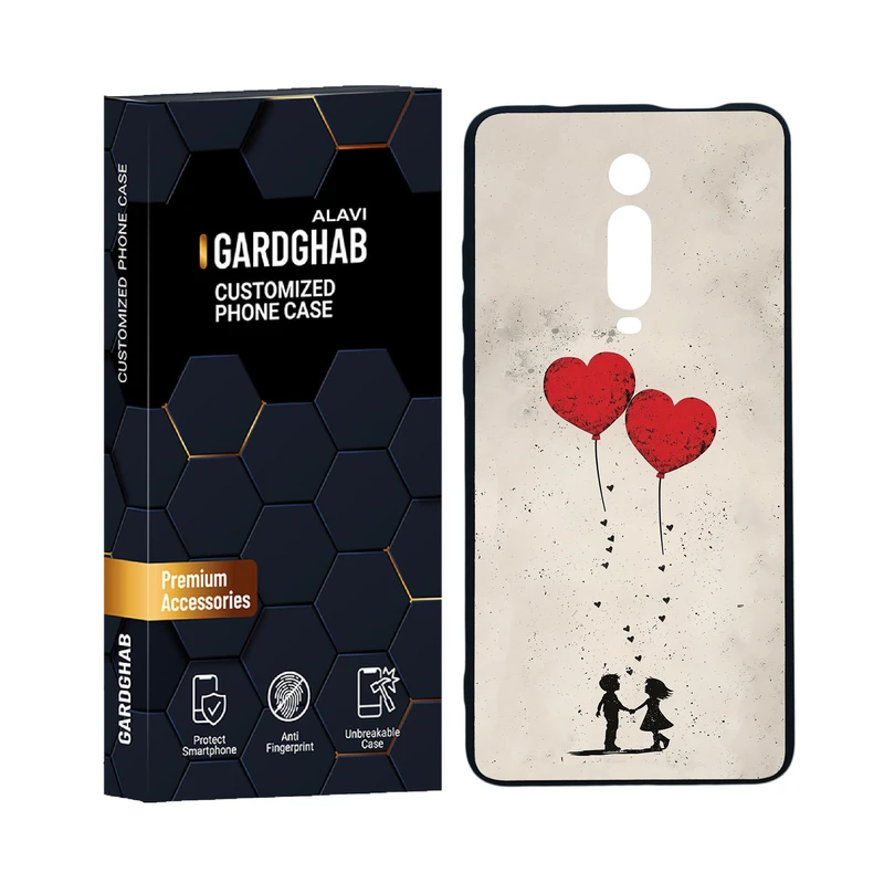 کاور گارد قاب علوی مدل دورژله ای عاشقانه مناسب برای گوشی موبایل شیائومی Mi 9T