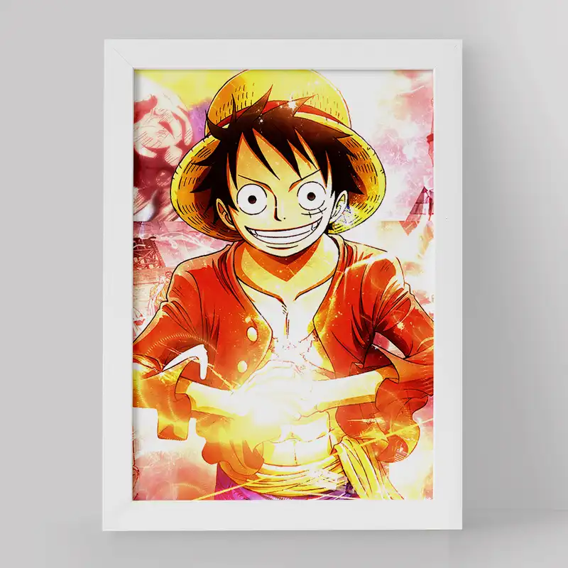 تابلو خندالو مدل لوفی انیمه وان پیس One Piece کد 17288