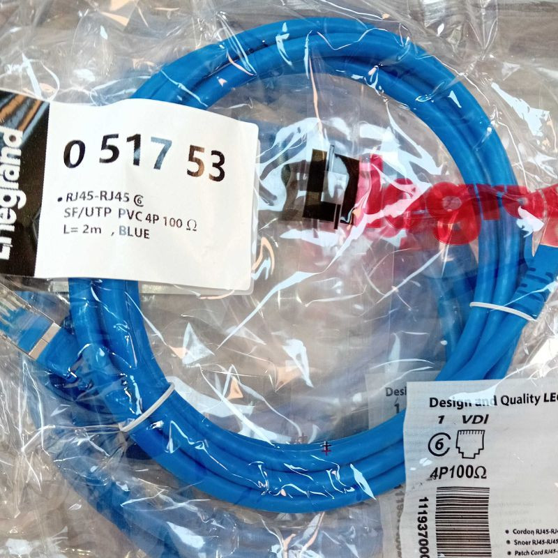 پچ کورد Cat6 لگرند مدل CAT6 - SFTP - بسته 4 عددی