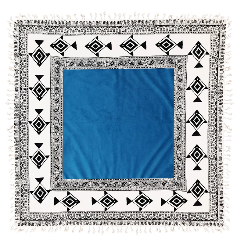 رومیزی مخمل مدل ماهی