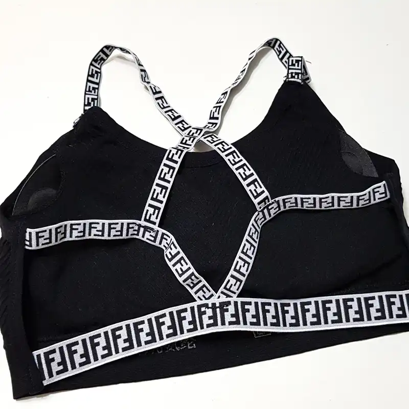 نیم تنه ورزشی زنانه مدل پددار بدون فنر کد 4480 رنگ مشکی