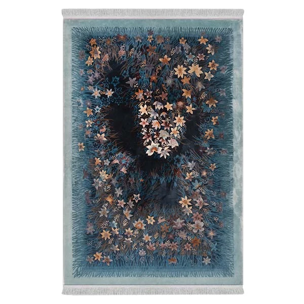 فرش پارچه‌ای دفه مدل فرشینه طرح مدرن کد 8055