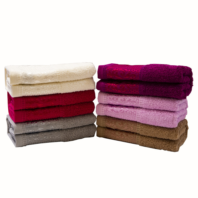 حوله دستی بهباف آذر مدل آرامیس سایز 40x78 سانتی متر