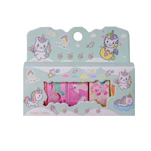    چسب نواری مدل واشی طرح یونیکورن عرض 1.5 سانتیمتر بسته 5 عددی