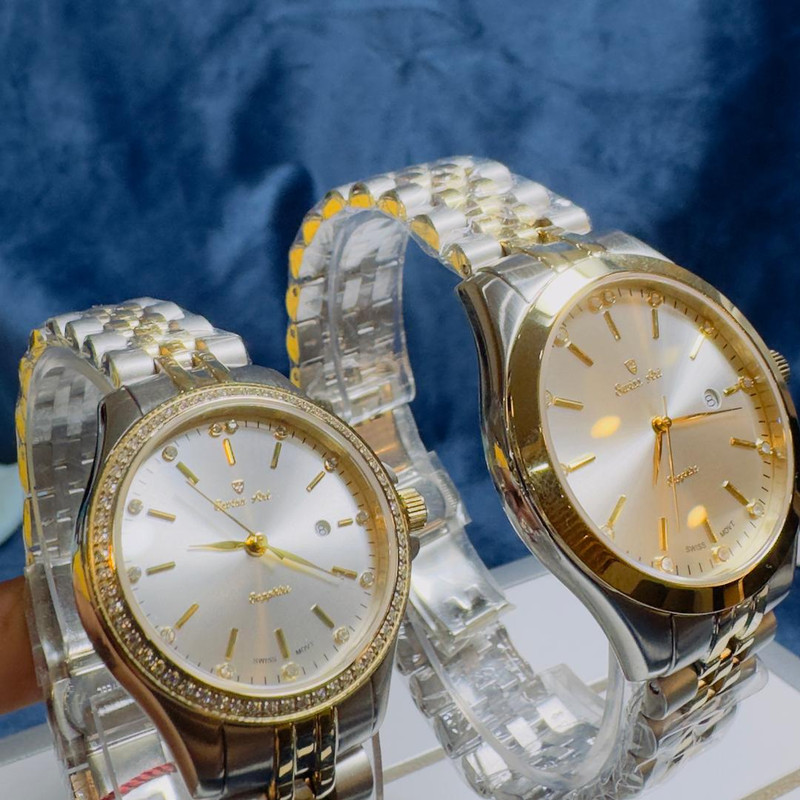 ست ساعت مچی عقربه‌ای زنانه و مردانه سوئیس آرت مدل 620005-6-04