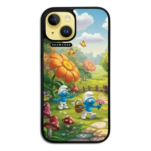 AKAM AMC-WA15-SMURFS-9 Cover For Apple iPhone 15