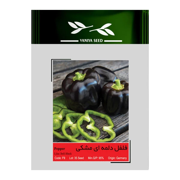 بذر فلفل دلمه ای مشکی وانیا سید کد F9