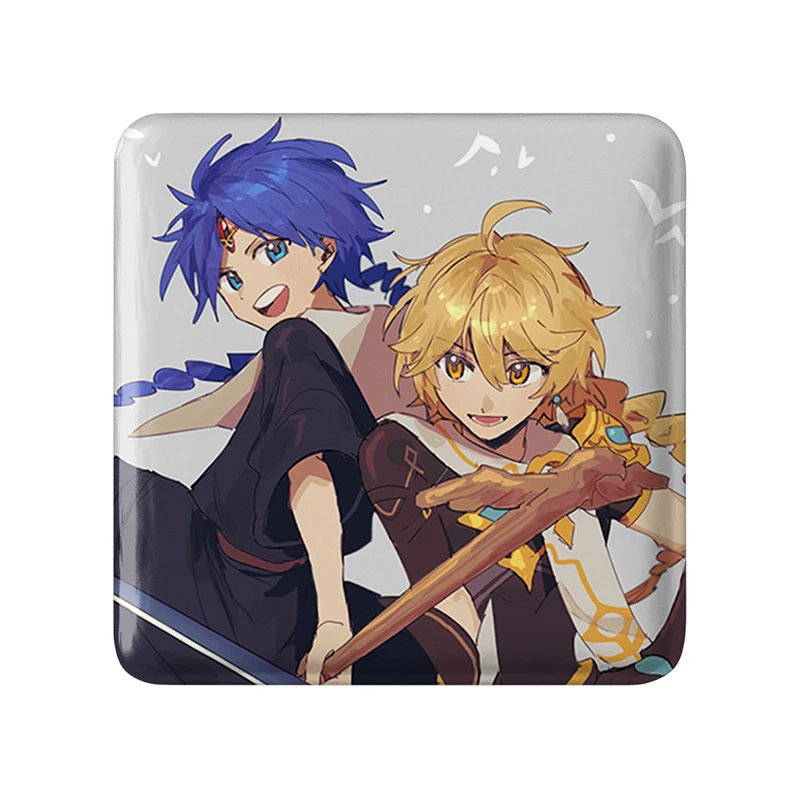 پیکسل خندالو طرح علائدین انیمه ماگی هزارتوی سحر و جادو مدل مربعی کد 36023