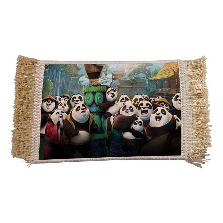 فرش ماشینی دیوارکوب مدل پاندا کونگ فو کار کد 2