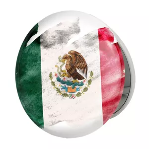 آینه جیبی خندالو طرح پرچم مکزیک مدل تاشو کد 20487 