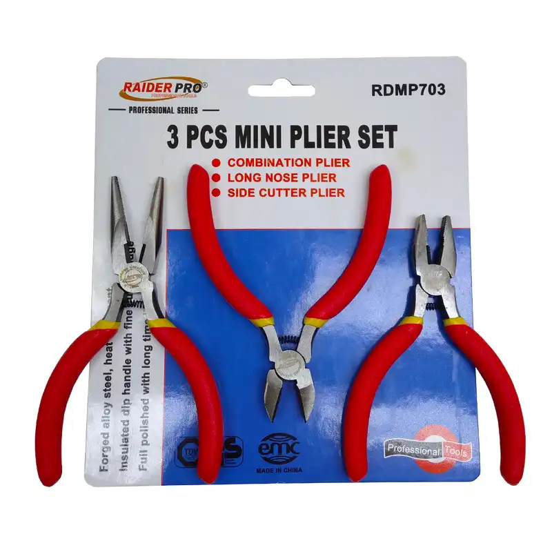 انبر دست و انبر سیم چین و انبر دم باریک رایدر پرو مدل RDMP703 سایز 4.5 اینچ