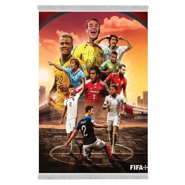 فرش پارچه‌ای دفه مدل فرشینه طرح فانتزی کد 8247