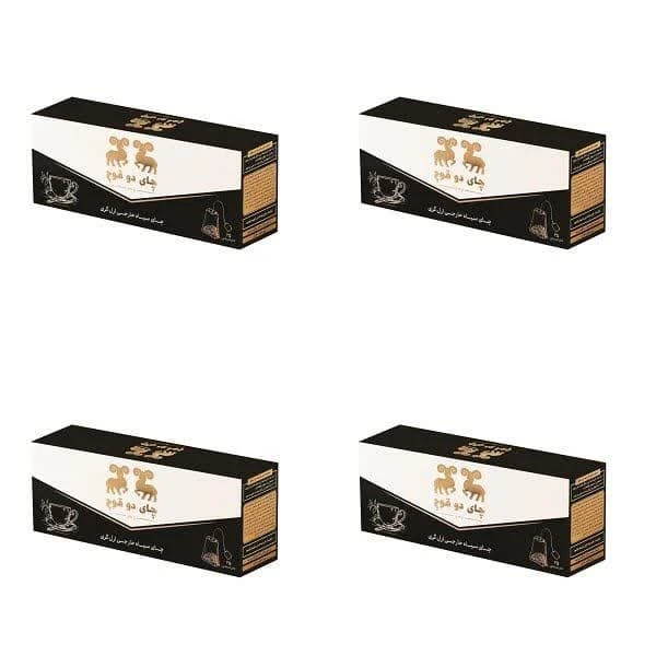 چای سیاه خارجی کیسه ای عطری ارلگری  دو قوچ چهار بسته 25 عددی