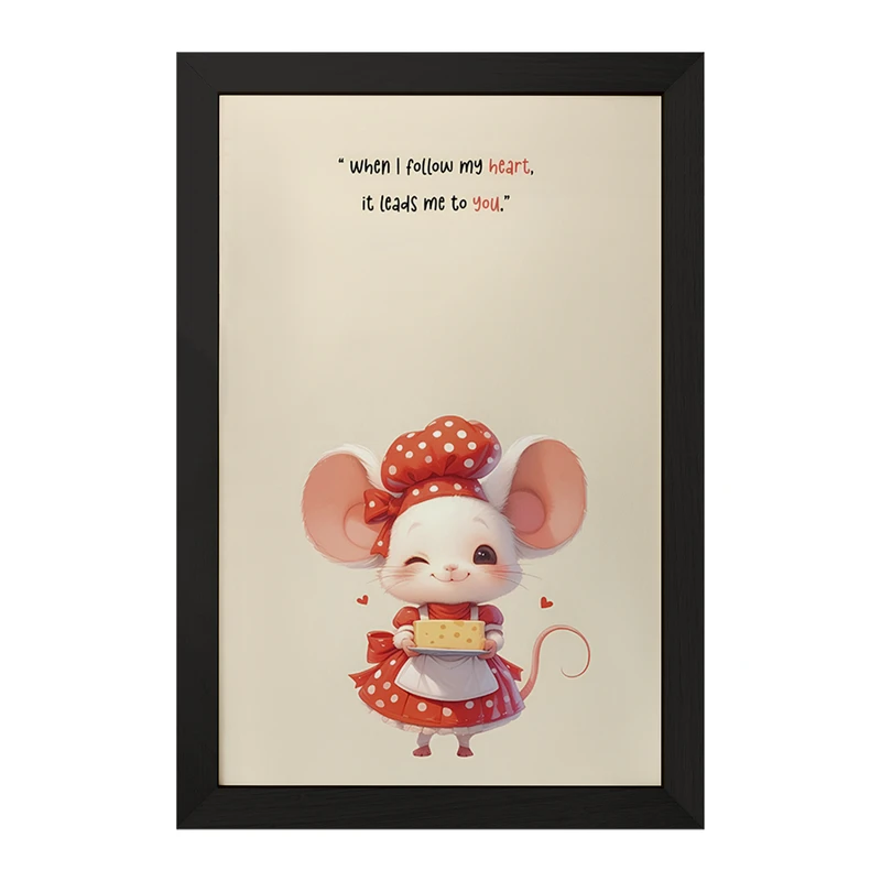 تابلو خندالو مدل موش شیرینی پز کد F5836