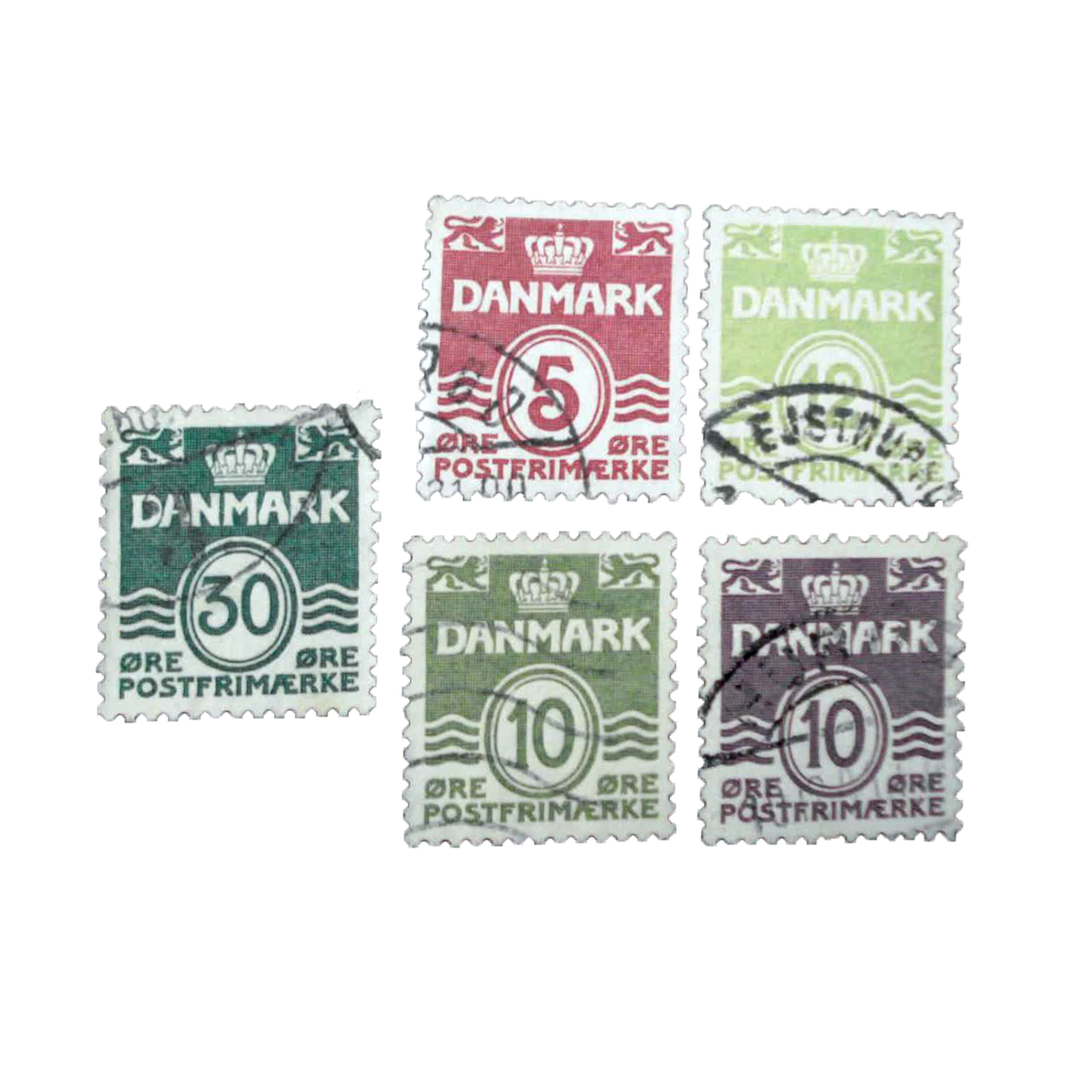 تمبر یادگاری مدل دانمارک کد DS4130 مجموعه 5 عددی