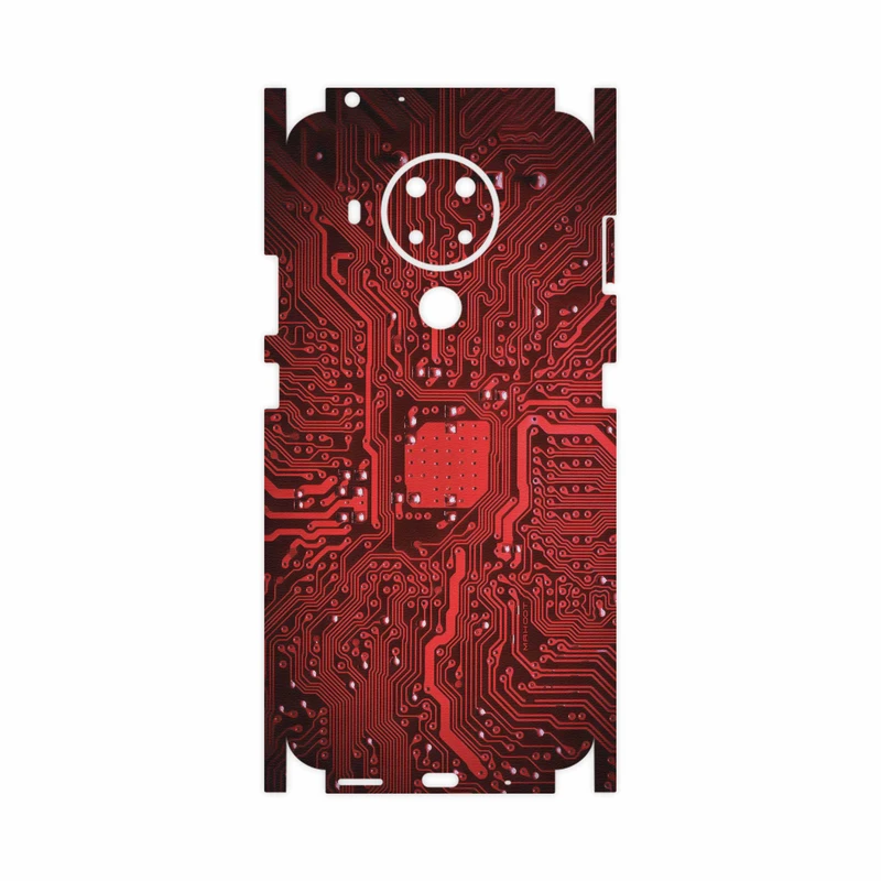 برچسب پوششی ماهوت مدل Red-Printed-Circuit-Board-FullSkin مناسب برای گوشی موبایل نوکیا 5.4