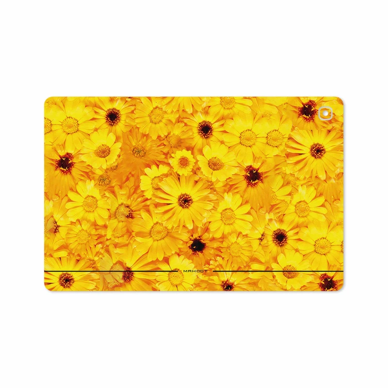 برچسب پوششی ماهوت مدل Yellow-Flower مناسب برای تبلت سامسونگ Galaxy Tab S5e 10.5 2019 T725