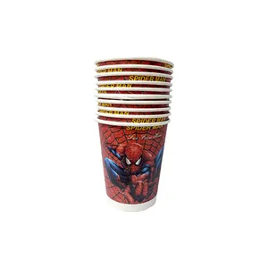 لیوان یکبار مصرف مدل مرد عنکبوتی کد SpiderManCups1 مجموعه 10 عددی
