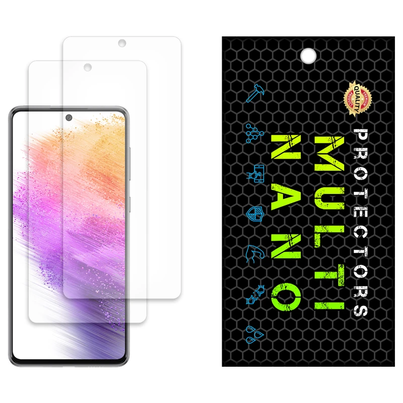 محافظ صفحه نمایش مات مولتی نانو مدل X-S2M مناسب برای گوشی موبایل سامسونگ Galaxy A73 بسته دو عددی