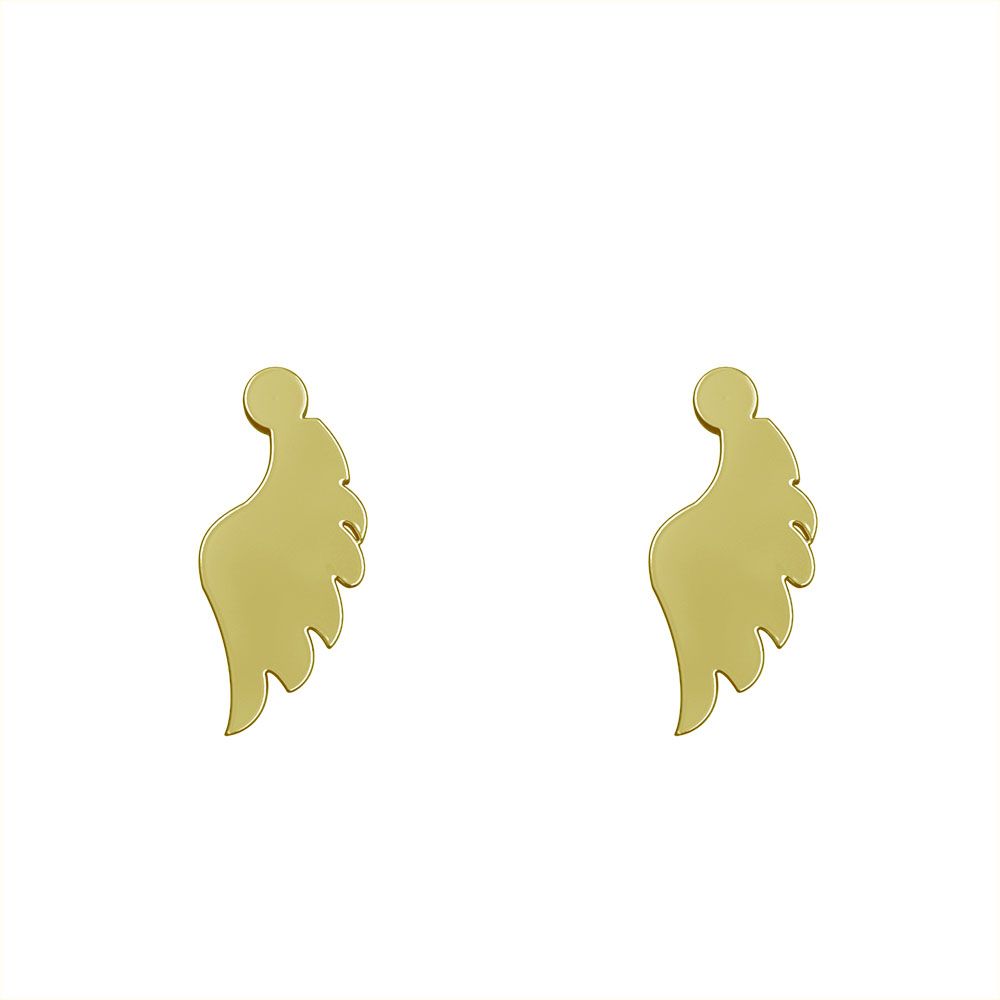 گوشواره طلا 18 عیار زنانه مدوپد مدل هندسی کد GA1-13516 -  - 2