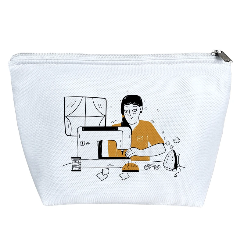 کیف لوازم آرایش دخترانه خندالو مدل خیاط  کد 1909