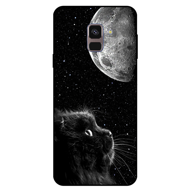 کاور مگافون طرح گربه مدل 1882 مناسب برای گوشی موبایل سامسونگ Galaxy A8 Plus  