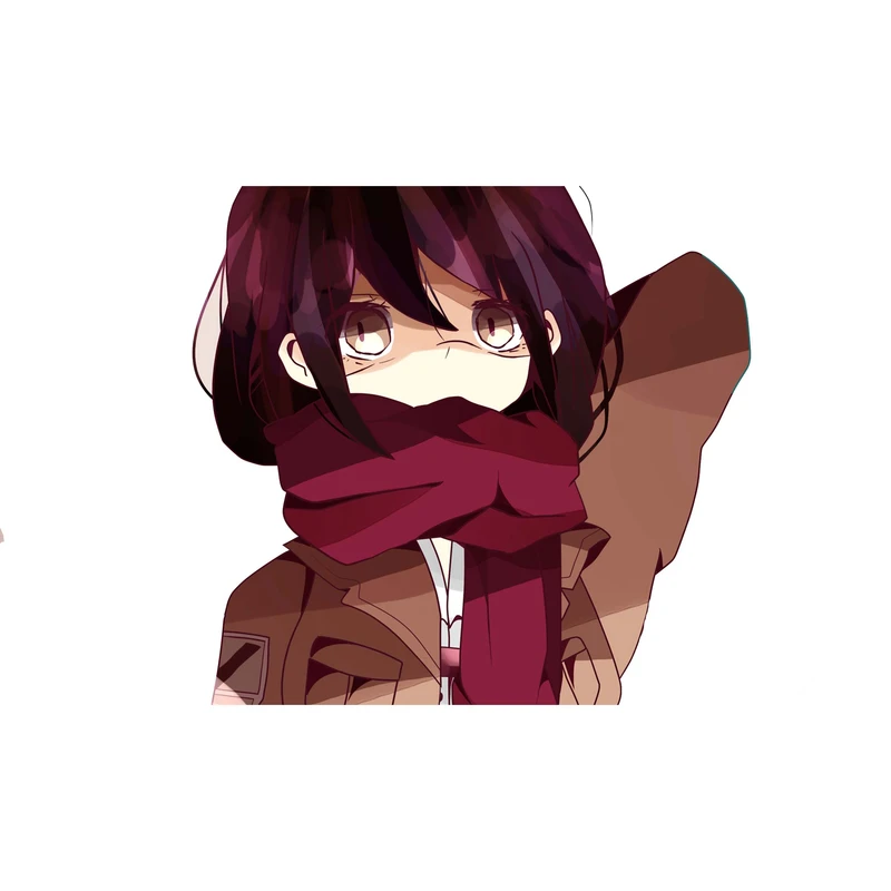 استیکر لپ تاپ و موبایل مدل انیمه طرح حمله به تایتان میکاسا آکرمن Attack on Titan Mikasa Ackerman کد 4632