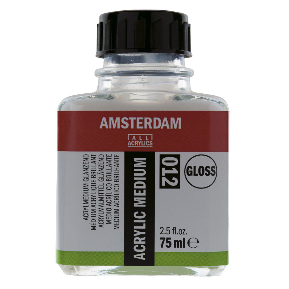 مدیوم حلال آمستردام مدل acrylic medium-gloss کد 126345 حجم 75 میلی لیتر 
