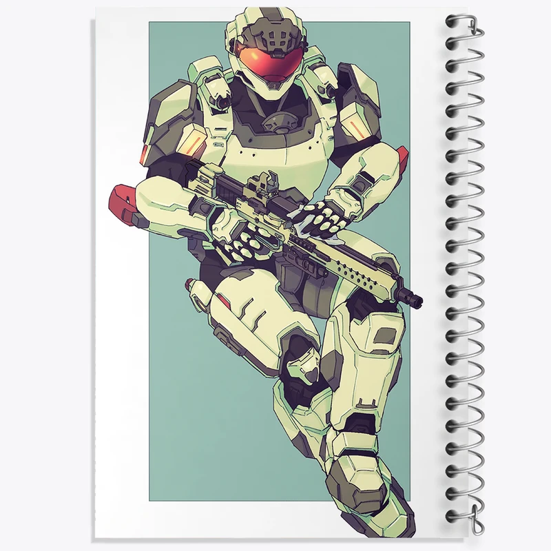 دفتر نقاشی 50 برگ خندالو طرح بازی هیلو (Halo) کد 31509