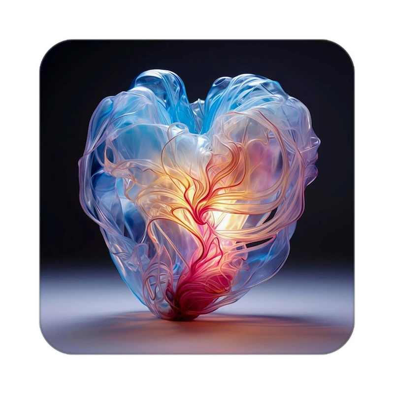 زیر لیوانی کاکتی مدل عاشقانه کد mp11104