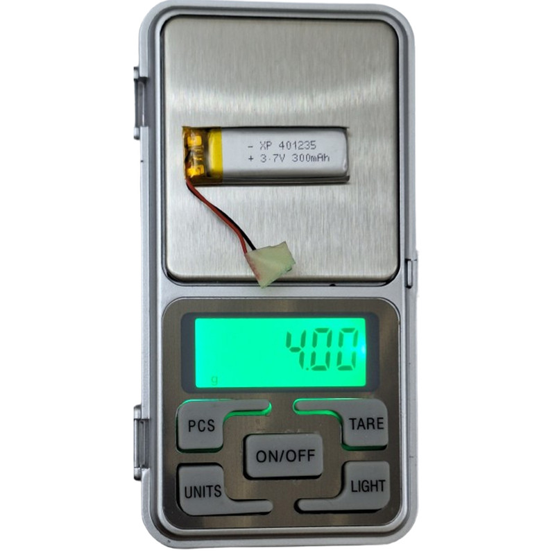 باتری لیتیومی قابل شارژ مدل XP-401235 ظرفیت 300 میلی‌ آمپر ساعت