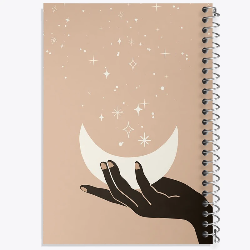 دفتر نقاشی 50 برگ خندالو طرح ماه (Moon) کد N2300