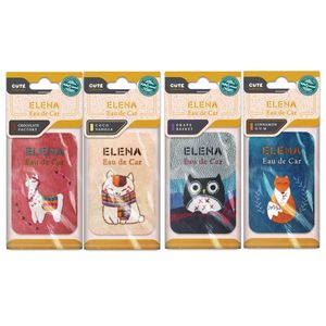 نقد و بررسی خوشبوکننده خودرو شمع النا کد CUTE مجموعه 4 عددی توسط خریداران