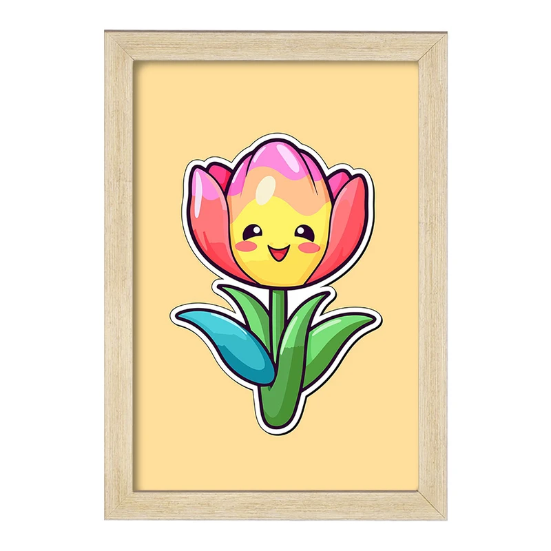 تابلو خندالو مدل گل و گیاه کد 36631