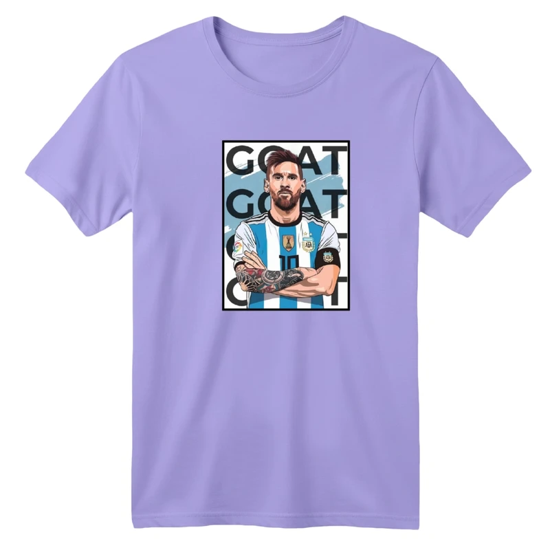 تی‌شرت آستین کوتاه لانگ یقه گرد بچگانه مدل مسی