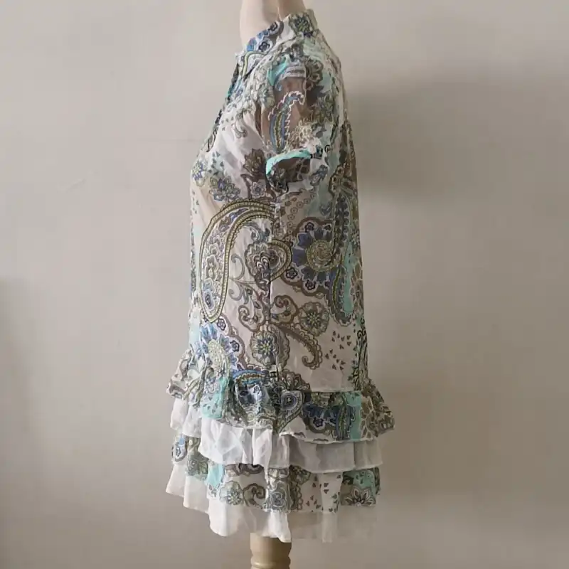 پیراهن زنانه مدل ترمه چین دار