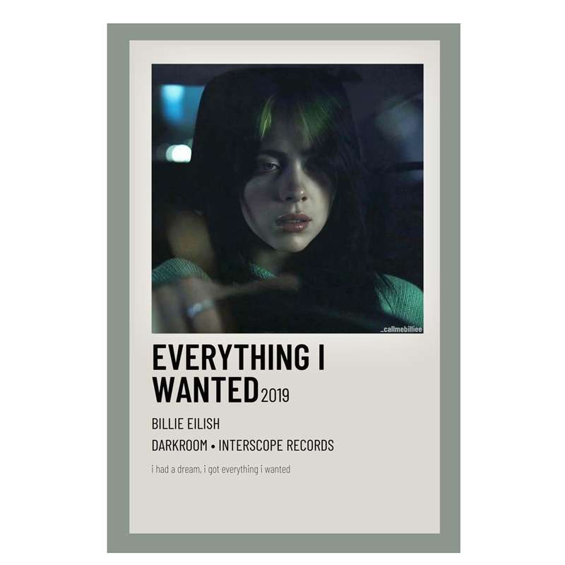 پوستر مدل بیلی آیلیش Billie Eilish کد 1480