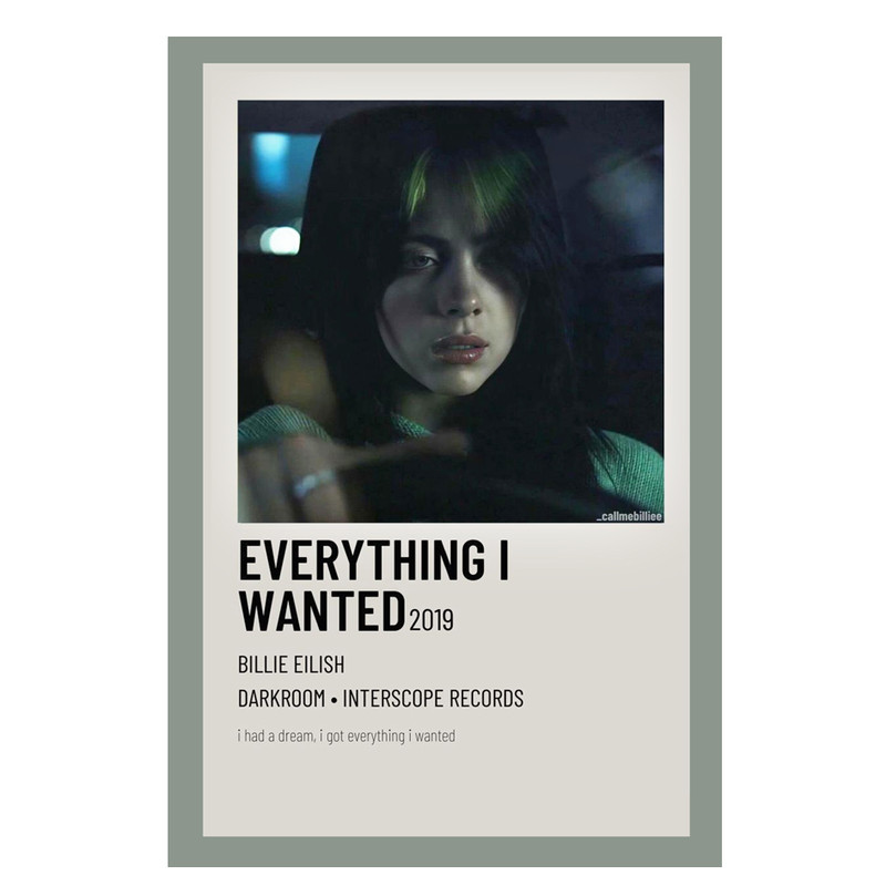 پوستر مدل بیلی آیلیش Billie Eilish کد 1480